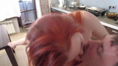 Hot StepMom Fantasy: Kitchen Fuck with Busty MILF