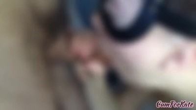 Stepsister Can't Resist and Sucks Her Bro in the Car