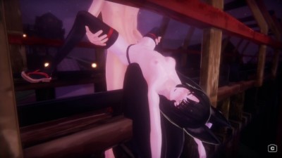 3D Hentai Action: Wild Sex on Monster Girl Island Bridge!