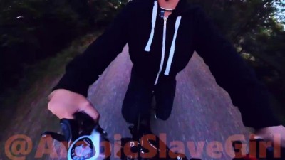 Public Bike Ride with a Naughty Vibrator Thrill