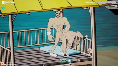 Wild Anal Threesome Adventure on a Public Beach Boat Ride