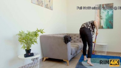 Stud Delays Chores for Steamy Threesome with Two Roomies