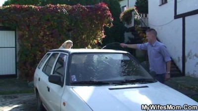 Steamy Outdoor Fuck with Blonde MILF