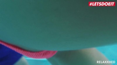 Horny Poolside Drilling: Sweet Pussy Pounded Hard