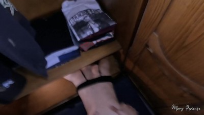 Trapped & Turned On: Closet Fuck Adventure