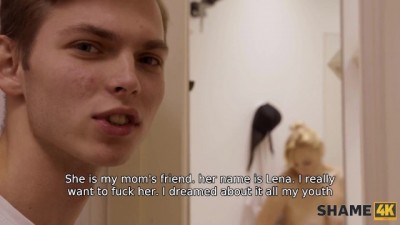 Voyeur Busted: MILF Catches Horny Perv Jerking Off in Bathroom