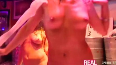 Fully Nude Sorority Sister Pussy Popping