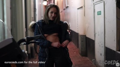 Night Living on the Red Light District in Amsterdam