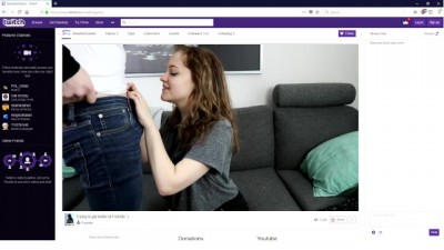 Beauty Teen Gamer Girl Forgets to Turn off the Stream after Playing Fortnite (+18)