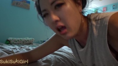 My Slut Chinese Wife MOANING will make you CUM