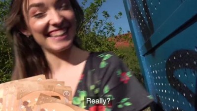 Horny minx Kylie Nymphette cums on huge cock