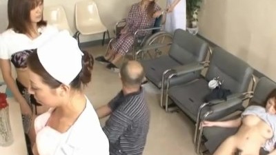 Asıan Group Hardcore with Busty Nurses