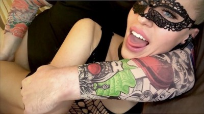 Beauty Blonde Saliva Bunny Performs Sloppy Deepthroat and Takes Thick Dick into Ass