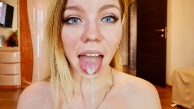 Young blonde girl friend rides big cock and BJ! POV (+18)