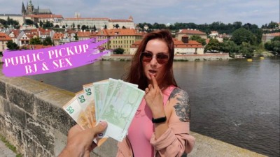 Redhead Inked Russian Tourist and Public BJ & Sex LeoKleo