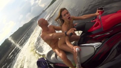 Public Crazy Anal Ride on the Jet ski - Johnny Sins with Mia Bandini