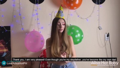 Отчим подарил айфон на день рождения и пришлось за него расплатиться телом - Alisa Hot Baby