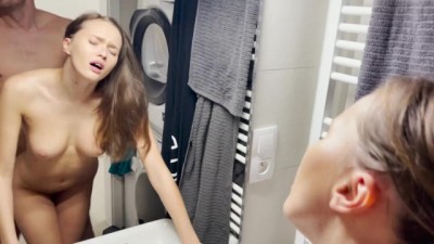 Amateur Fuck infront the mirror with Stacy Cruz
