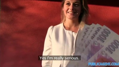 PublicAgent Sexy New Teacher Sensual Hot Fucking in a Car