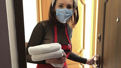 Sexy Maid Brought Towels. part2