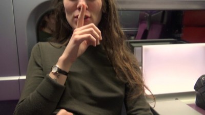 Real Public Sex in the Train - POV
