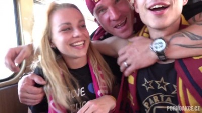 Russian Gangbang Sex in a Train