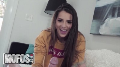MOFOS - Perky naughty Sofie Reyez sucks cock for cash money