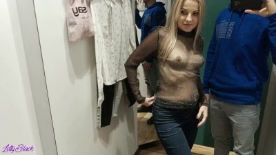 Naughty youngcouple is fucking in the dressing room (+18)