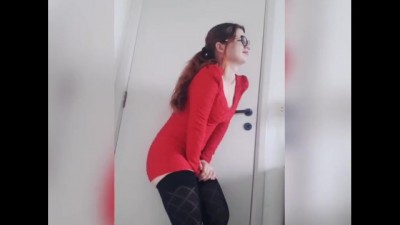 Sluty secretary solo orgasm