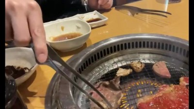 Nasty office worker woman eats yakiniku alone on holidays ①