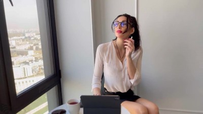 Hot MILF secretary Sucks like it's the last time - Saint Virgin Production