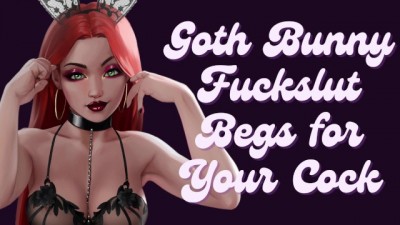Free Use Goth Fuckbunny Gets Fucked in All Three Holes - Listen to my voice