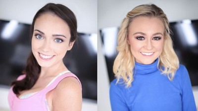 ASHLY ANDERStepson & KENZIE KAI SHOW OFF COCK SUCKING SKILLS