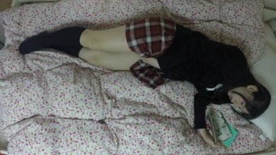 Japanese schoolgirl solo masturbation (caught on hidden camera)