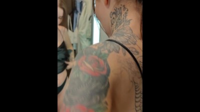 Blowjob in the Store's Fitting Room in exchange for a dress !