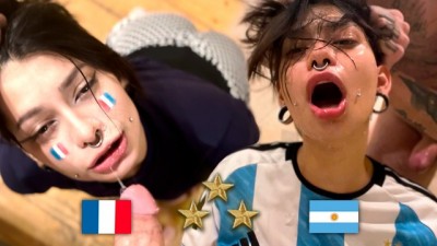Argentina World Champion, Fan Fucks French After FINAL - Bob Big Tula