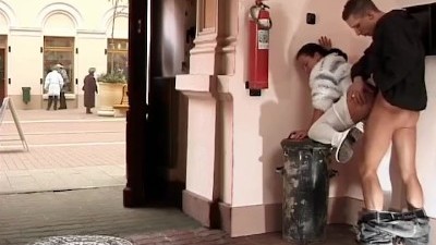 Deep Risky Anal Fuck on Public Street