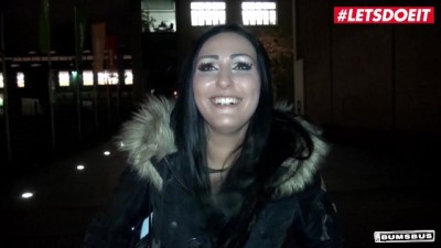 Backseat Bang: Tattooed Brunette Gets Screwed Hard