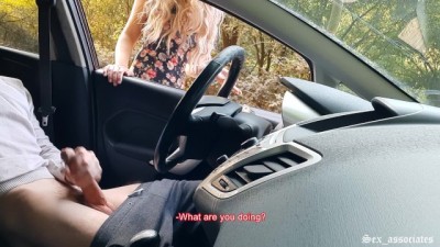 Public Dick Flash! Naive Busty Teen Caught me and Helping Me! (+18)