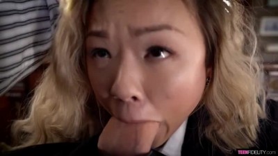 Asian Schoolgirl Slut Gets Manager's Cock